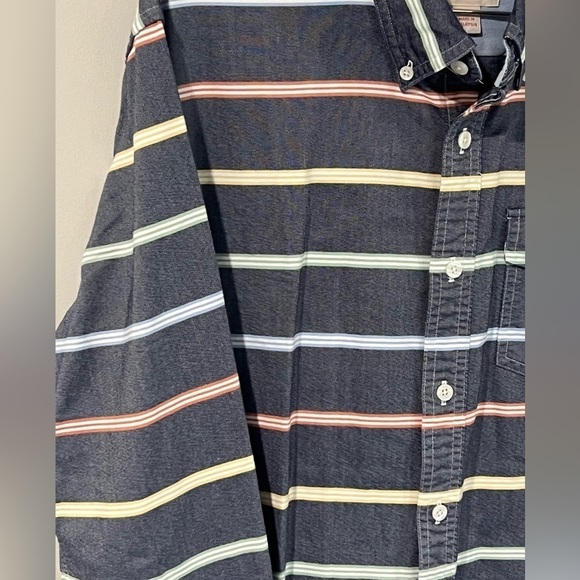 Men’s Large Brooks Brothers Red Fleece Structured Oxford Cotton Shirt Pocket - Picture 4 of 9